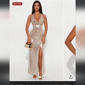 Elegant Champaigne Evening Dress